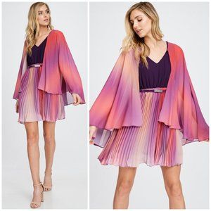 Rouge Romance & Love Spells Pleated Mini Dress
